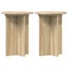 Stojak na rośliny 2 pcs dąb Sonoma Ø29,5 x 40 cm