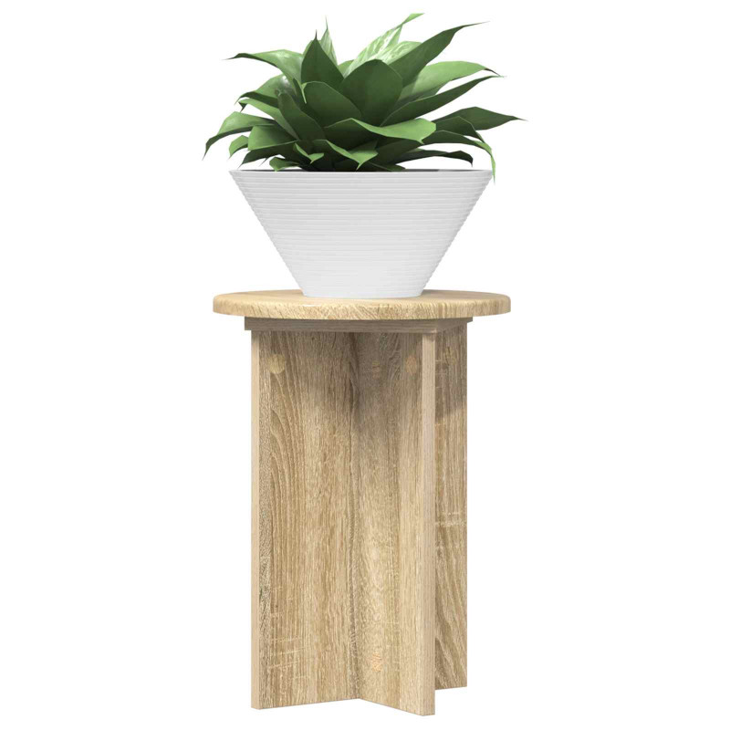 Stojak na rośliny 2 pcs dąb Sonoma Ø29,5 x 40 cm