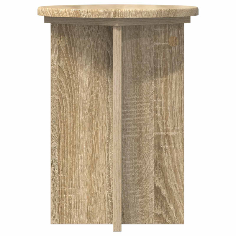 Stojak na rośliny 2 pcs dąb Sonoma Ø29,5 x 40 cm