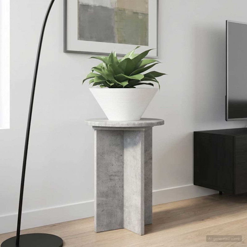 Stojak na rośliny 2 pcs Betonowy szary Ø29,5 x 40 cm