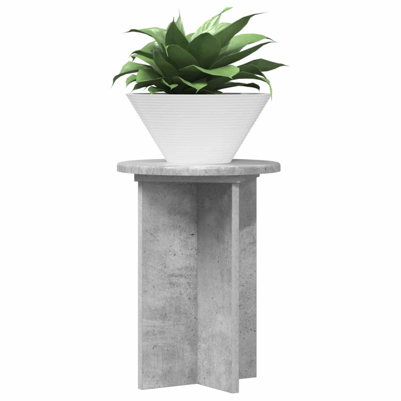 Stojak na rośliny 2 pcs Betonowy szary Ø29,5 x 40 cm