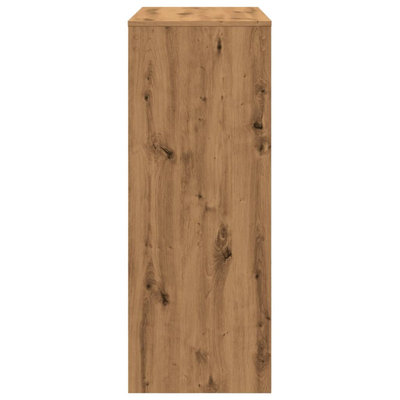 Stolik barowy z przegrodami, dąb artisian, 90x40x103,5 cm