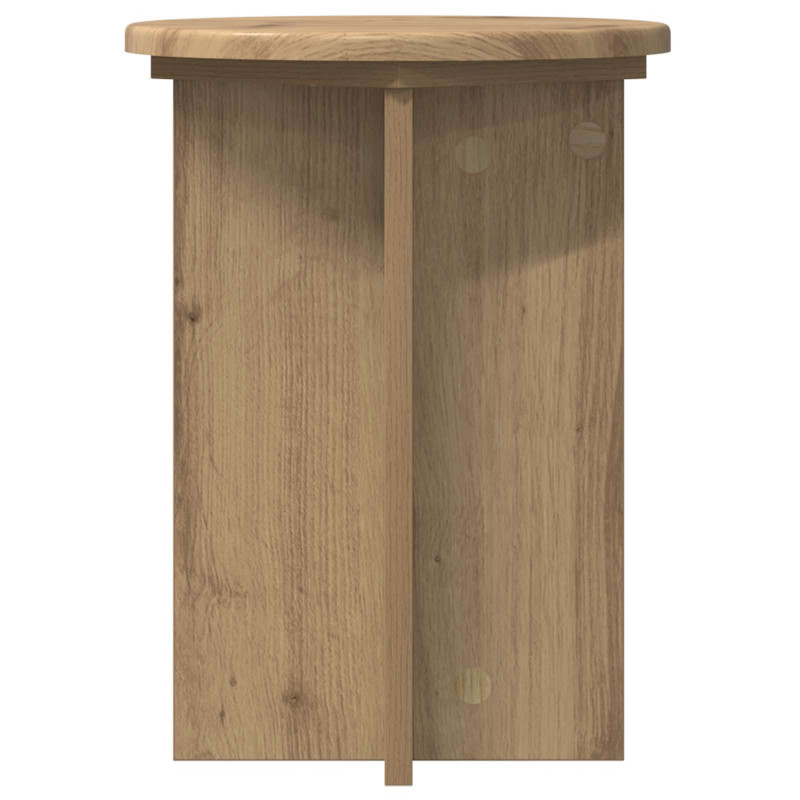 Stojak na rośliny 2 pcs Dąb artisan Ø29,5 x 40 cm