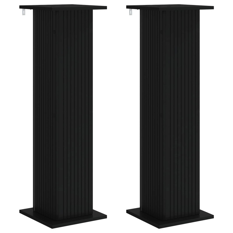 Stojak na rośliny 2 pcs Czarny 30,5 x 30 x 100,5 cm