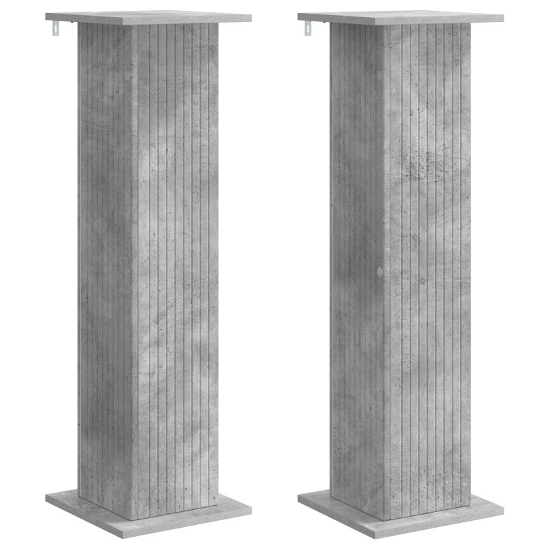 Stojak na rośliny 2 pcs Betonowy szary 30,5 x 30 x 100,5 cm