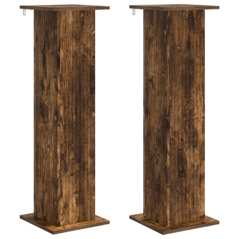 Stojak na rośliny 2 pcs Dąb wędzony 30,5 x 30 x 100,5 cm