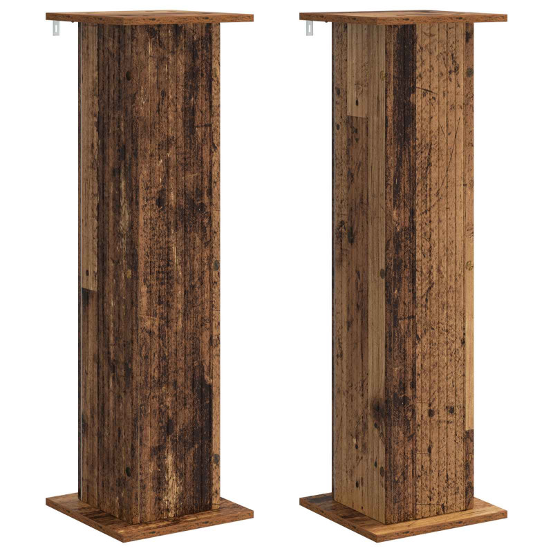 Stojak na rośliny 2 pcs Stare drewno 30,5 x 30 x 100,5 cm