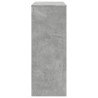 Stolik barowy z przegrodami, szarość betonu, 90x40x103,5 cm
