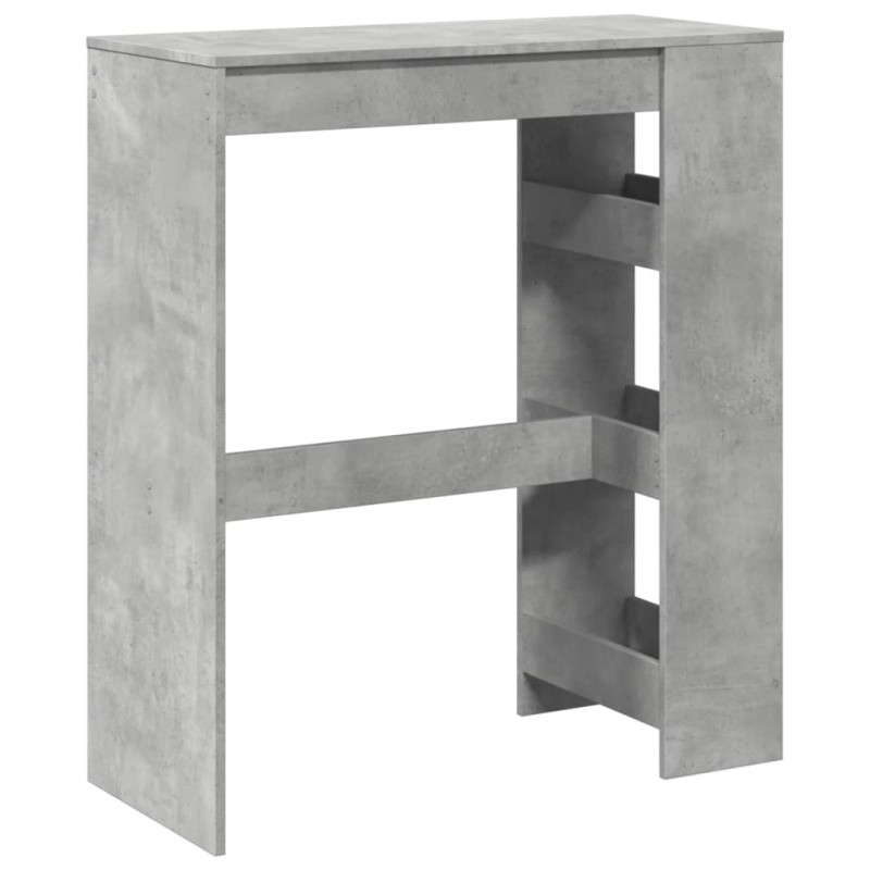 Stolik barowy z przegrodami, szarość betonu, 90x40x103,5 cm