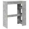 Stolik barowy z przegrodami, szarość betonu, 90x40x103,5 cm