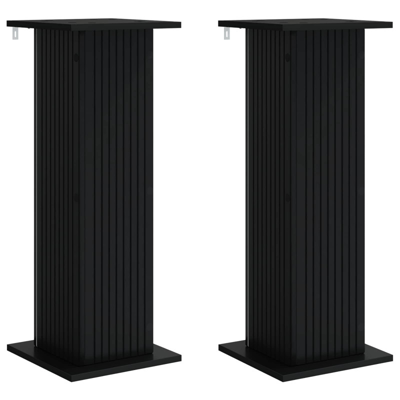 Stojak na rośliny 2 pcs Czarny 30,5 x 30 x 80,5 cm