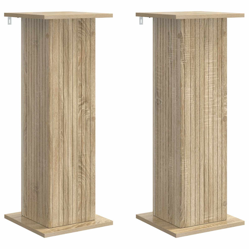 Stojak na rośliny 2 pcs dąb Sonoma 30,5 x 30 x 80,5 cm