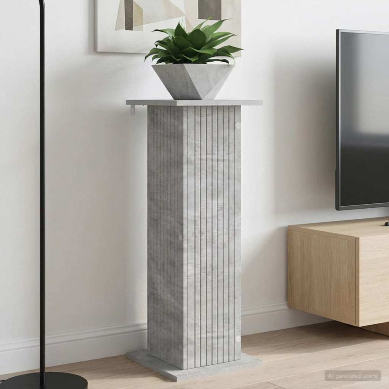 Stojak na rośliny Betonowy szary 30,5 x 30 x 80,5 cm