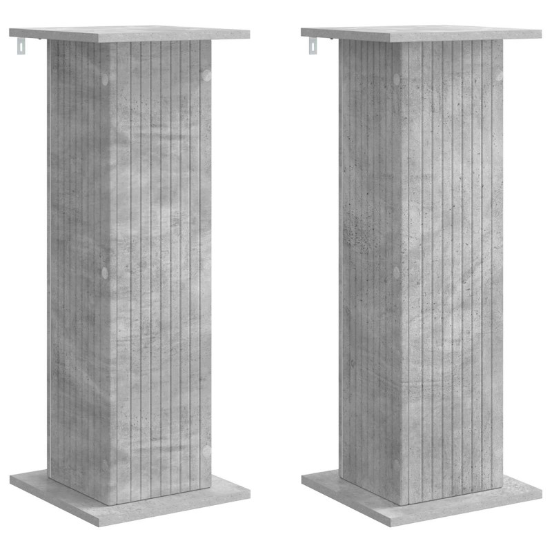 Stojak na rośliny 2 pcs Betonowy szary 30,5 x 30 x 80,5 cm