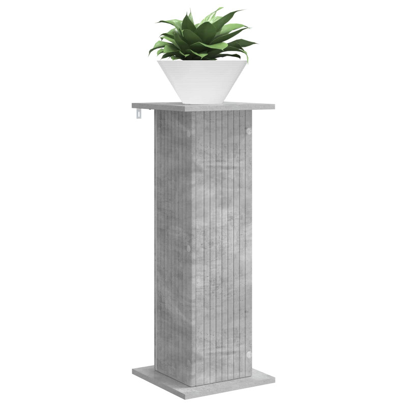 Stojak na rośliny 2 pcs Betonowy szary 30,5 x 30 x 80,5 cm