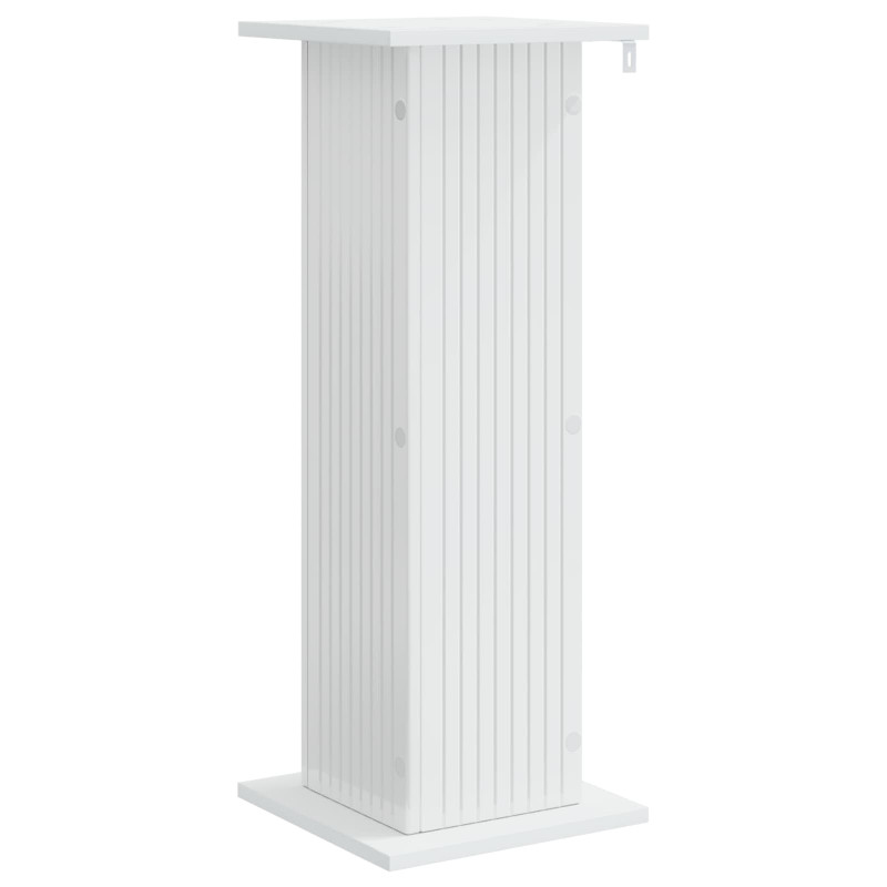 Stojak na rośliny 2 pcs Biały wysoki połysk 30,5 x 30 x 80,5 cm