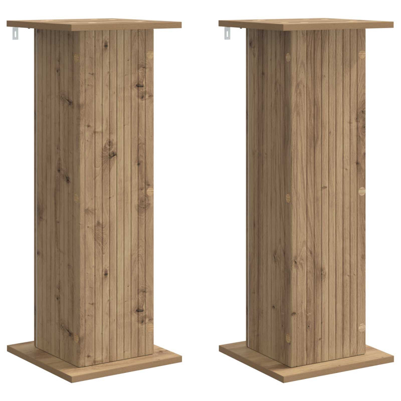 Stojak na rośliny 2 pcs Dąb artisan 30,5 x 30 x 80,5 cm
