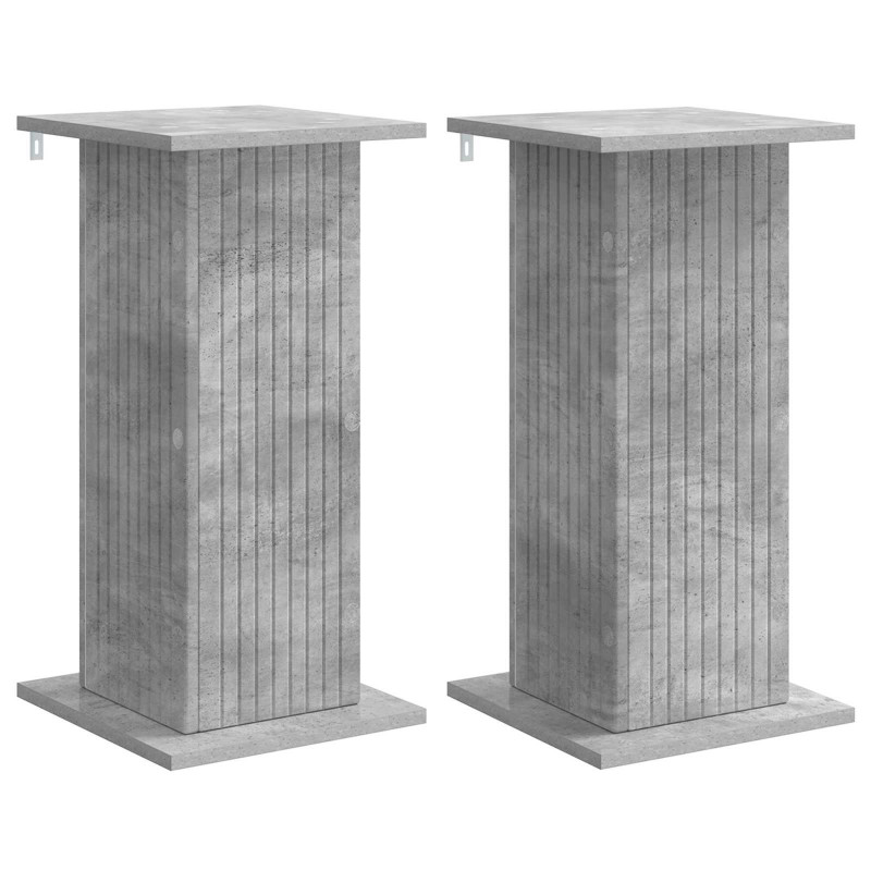 Stojak na rośliny 2 pcs Betonowy szary 30,5 x 30 x 60,5 cm