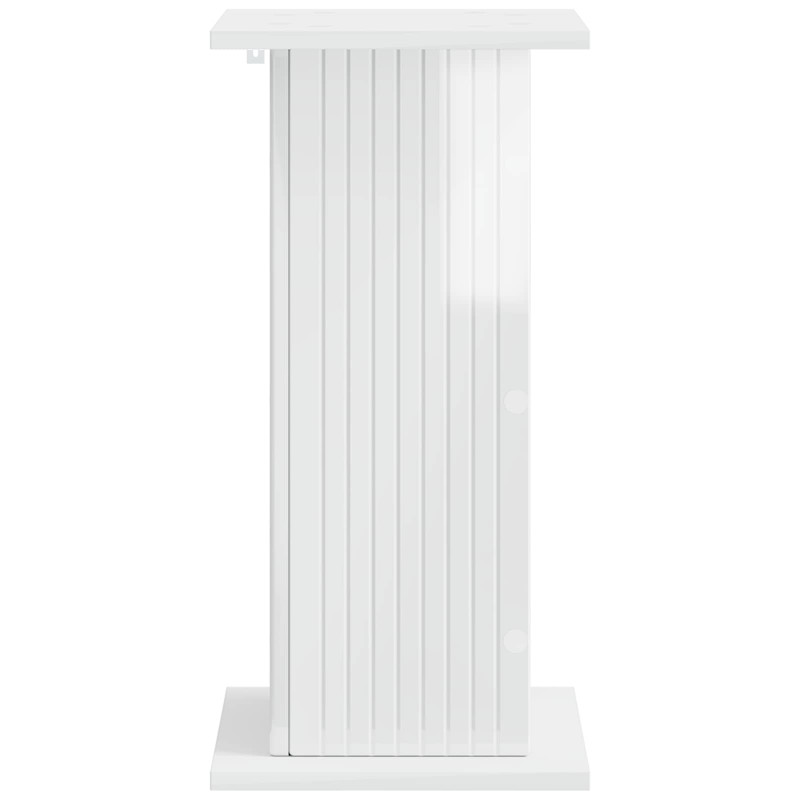 Stojak na rośliny 2 pcs Biały wysoki połysk 30,5 x 30 x 60,5 cm