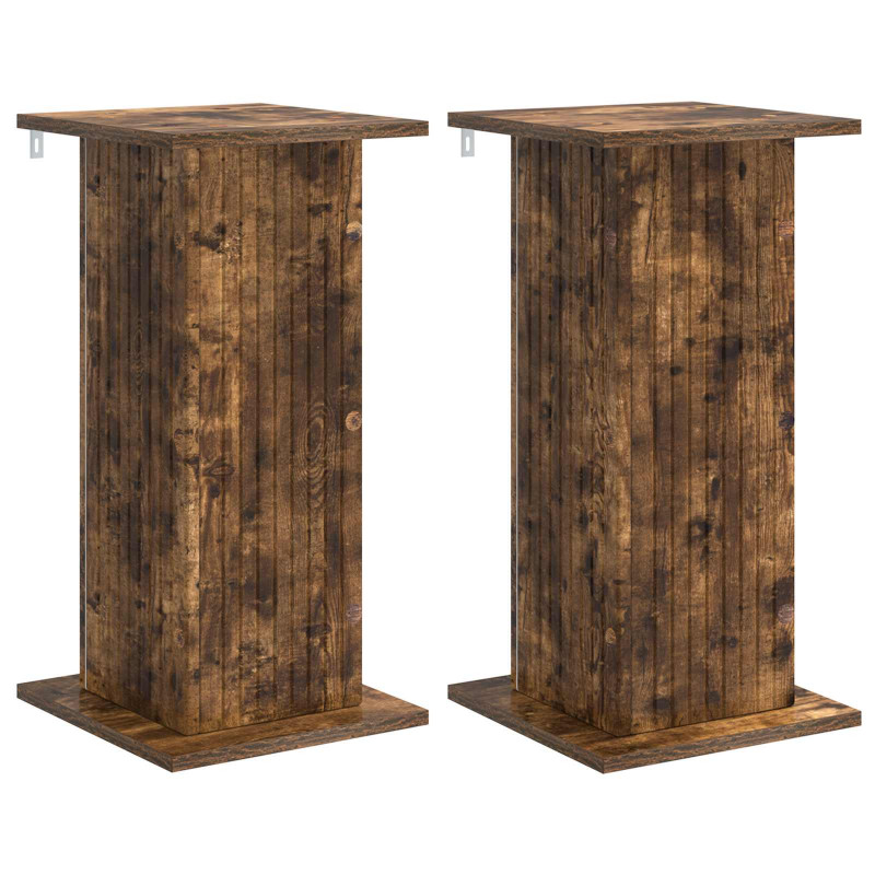 Stojak na rośliny 2 pcs Dąb wędzony 30,5 x 30 x 60,5 cm
