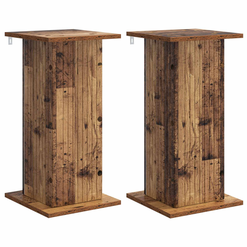 Stojak na rośliny 2 pcs Stare drewno 30,5 x 30 x 60,5 cm