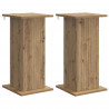 Stojak na rośliny 2 pcs Dąb artisan 30,5 x 30 x 60,5 cm