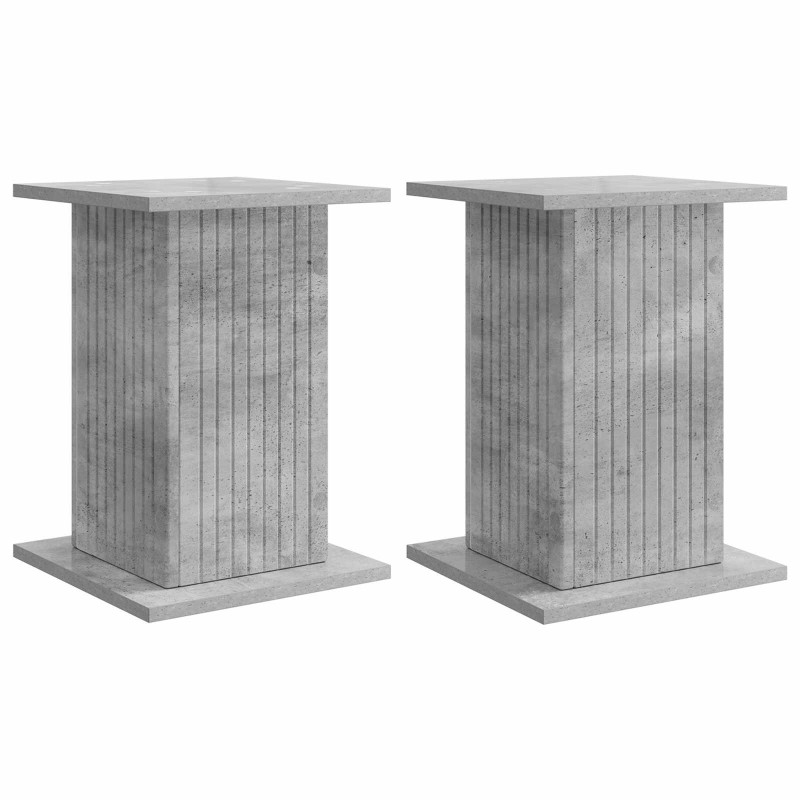 Stojak na rośliny 2 pcs Betonowy szary 30,5 x 30 x 43 cm