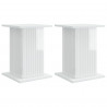 Stojak na rośliny 2 pcs Biały wysoki połysk 30,5 x 30 x 43 cm