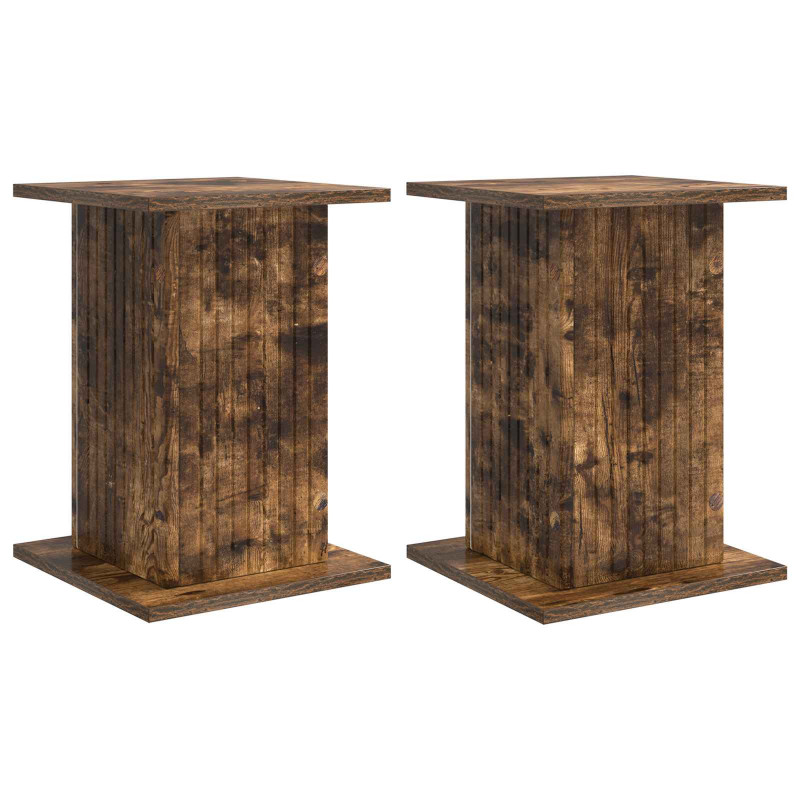 Stojak na rośliny 2 pcs Dąb wędzony 30,5 x 30 x 43 cm