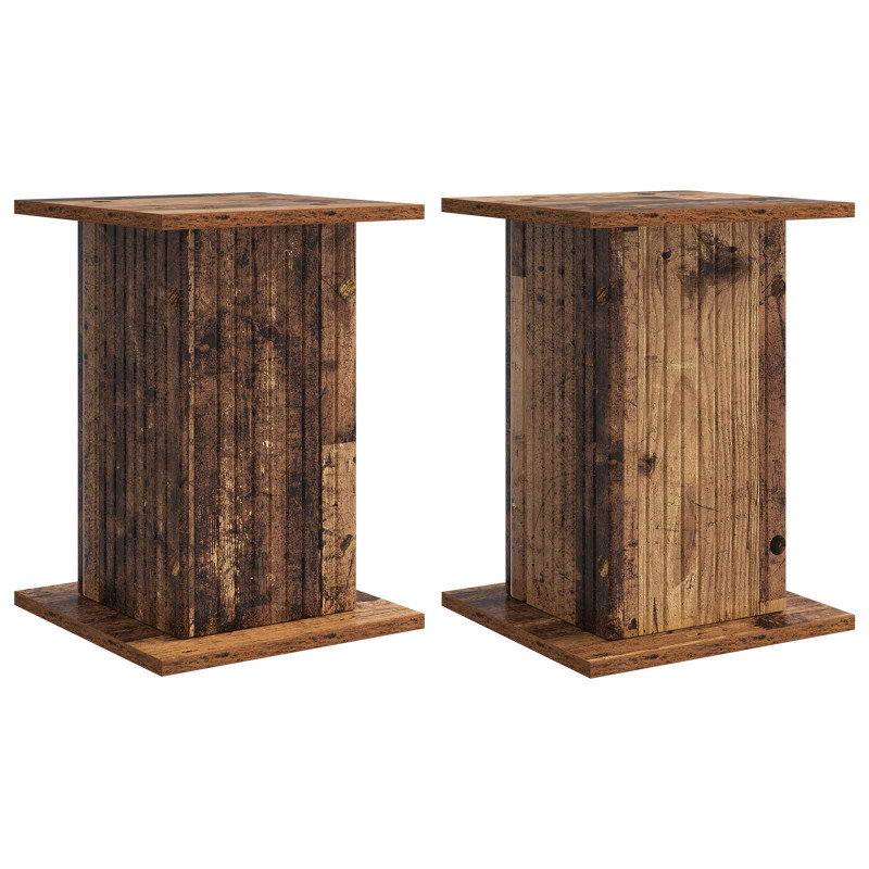 Stojak na rośliny 2 pcs Stare drewno 30,5 x 30 x 43 cm