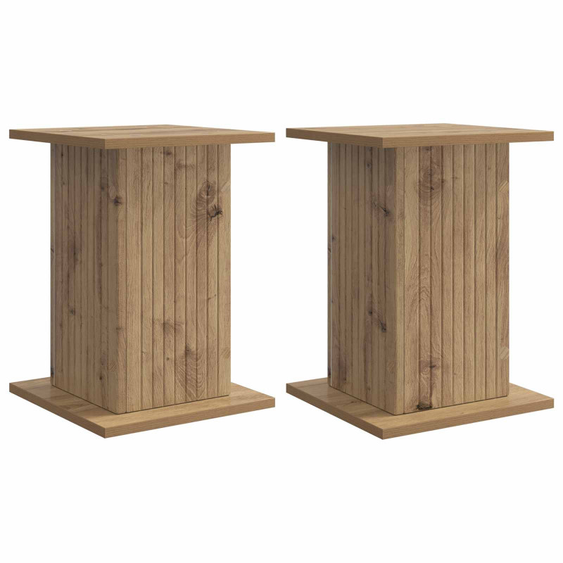 Stojak na rośliny 2 pcs Dąb artisan 30,5 x 30 x 43 cm