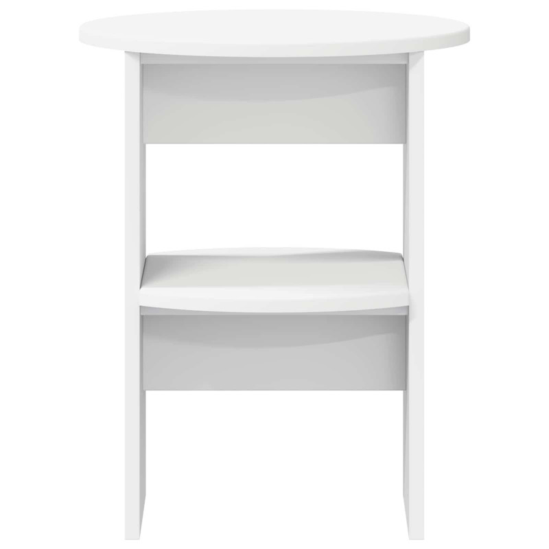 Szafka boczna 2 pcs Biały Ø40 x 50 cm Drewno inżynieryjne