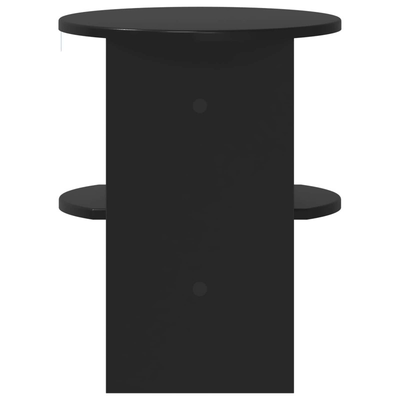 Szafka boczna 2 pcs Czarny Ø40 x 50 cm Drewno inżynieryjne