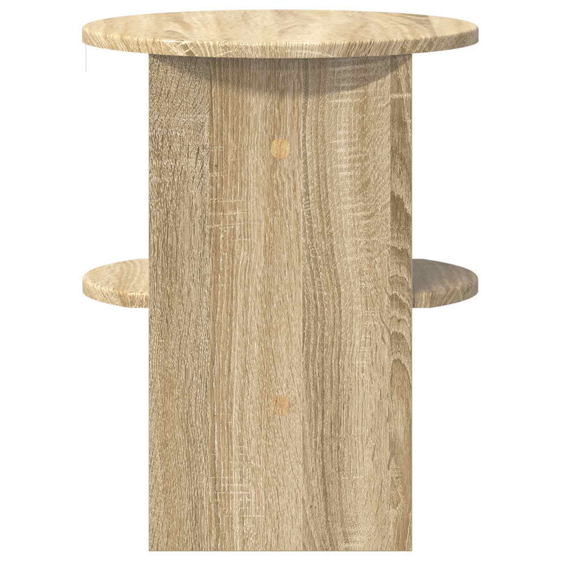 Szafka boczna 2 pcs Dąb Sonoma Ø40 x 50 cm Drewno inżynieryjne
