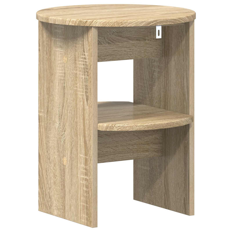 Szafka boczna 2 pcs Dąb Sonoma Ø40 x 50 cm Drewno inżynieryjne