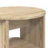 Szafka boczna 2 pcs Dąb Sonoma Ø40 x 50 cm Drewno inżynieryjne