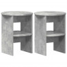 Szafka boczna 2 pcs Betonowy Szary Ø40 x 50 cm