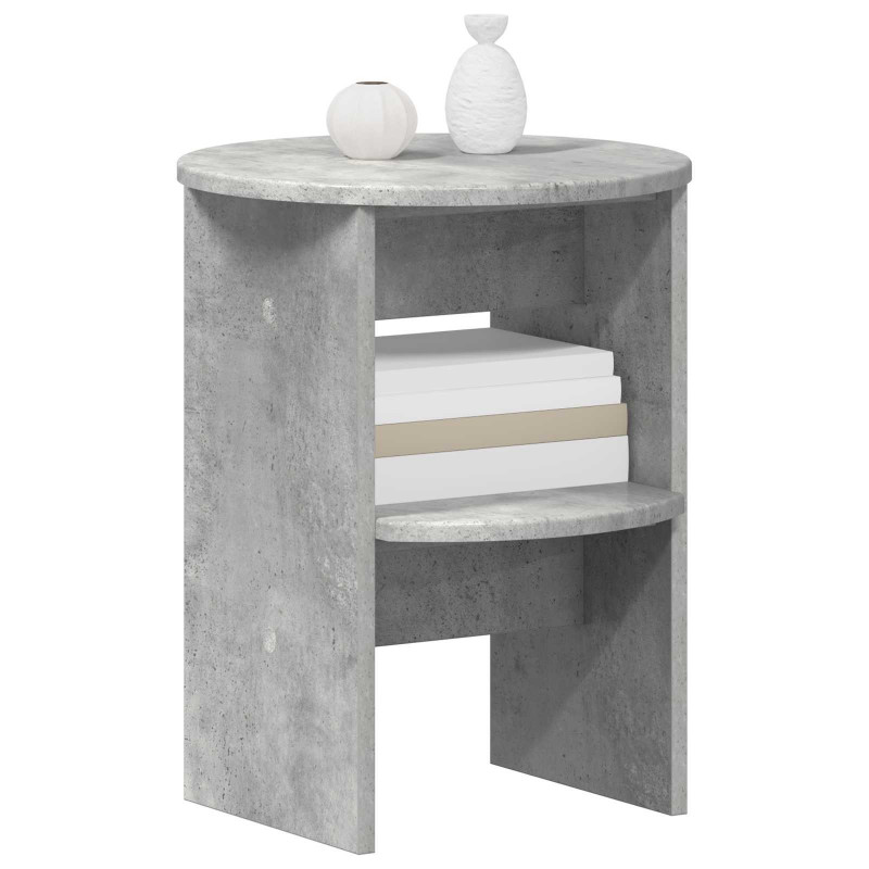 Szafka boczna 2 pcs Betonowy Szary Ø40 x 50 cm