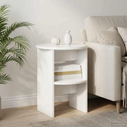 Szafka boczna 2 pcs Biały Wysoki Połysk Ø40 x 50 cm