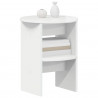 Szafka boczna 2 pcs Biały Wysoki Połysk Ø40 x 50 cm