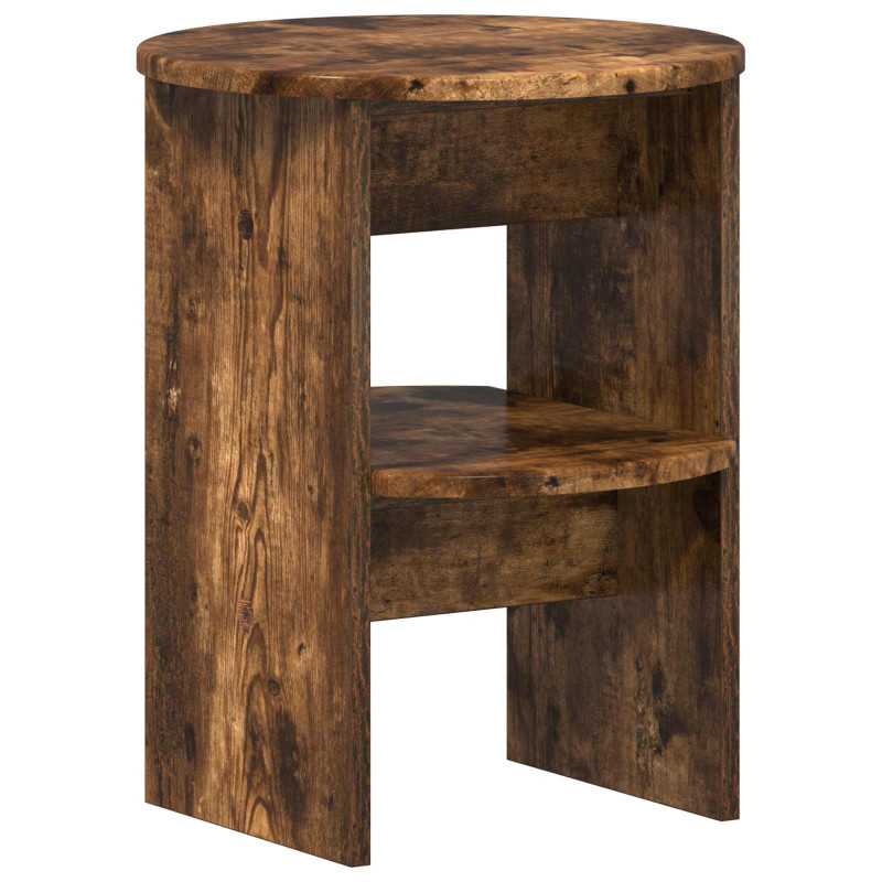 Szafka boczna 2 pcs Dąb Wędzony Ø40 x 50 cm Drewno inżynieryjne