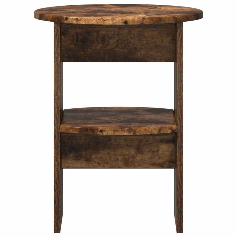 Szafka boczna 2 pcs Dąb Wędzony Ø40 x 50 cm Drewno inżynieryjne