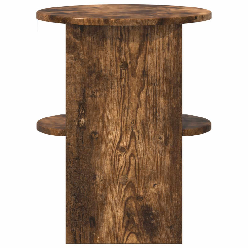Szafka boczna 2 pcs Dąb Wędzony Ø40 x 50 cm Drewno inżynieryjne