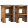 Szafka boczna 2 pcs Stare drewno Ø40 x 50 cm