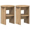 Szafka boczna 2 pcs Dąb Rzemieślniczy Ø40 x 50 cm