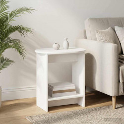 Stolik boczny Biały 50 x 39,5 x 55 cm Drewno inżynieryjne