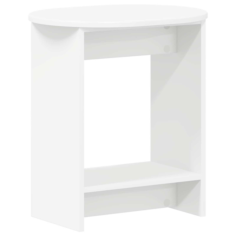Stolik boczny Biały 50 x 39,5 x 55 cm Drewno inżynieryjne
