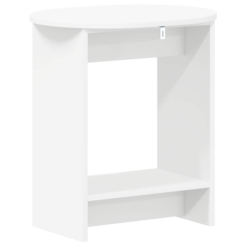 Stolik boczny Biały 50 x 39,5 x 55 cm Drewno inżynieryjne