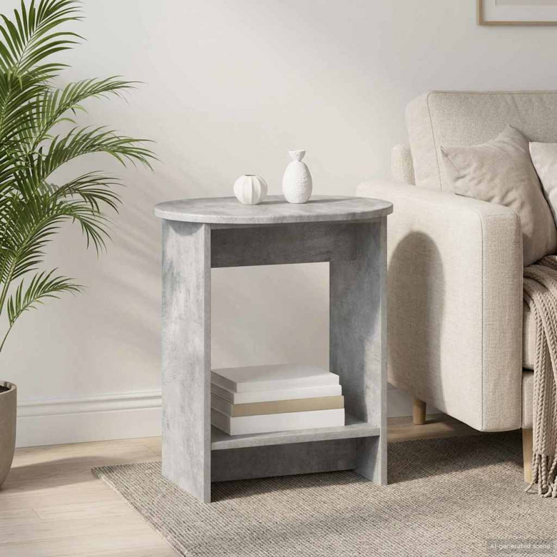 Stolik boczny Betonowy szary 50 x 39,5 x 55 cm