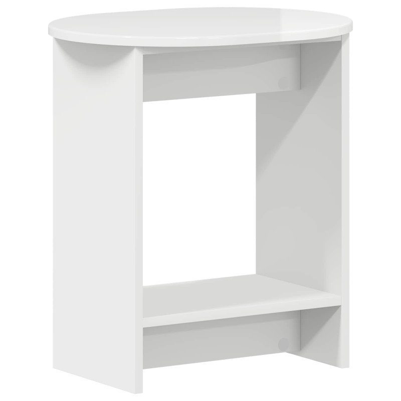 Stolik boczny Biały wysoki połysk 50 x 39,5 x 55 cm